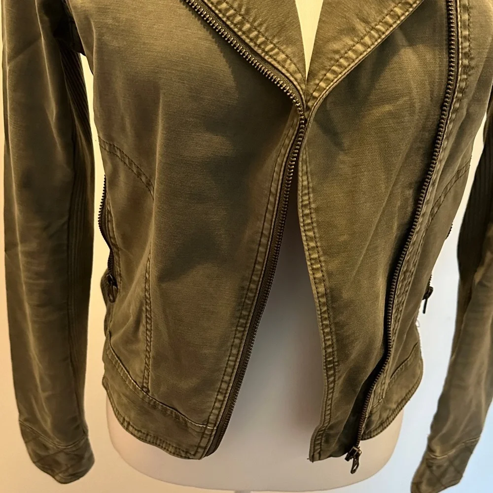 Anthropologie Green Utility Jacket - Picture 2 of 10